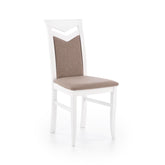 Scaun tapitat cu stofa maro Citrone, 43X44X96 CM