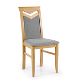 Scaun CITRONE, stejar honey/gri, 44X43X96 CM