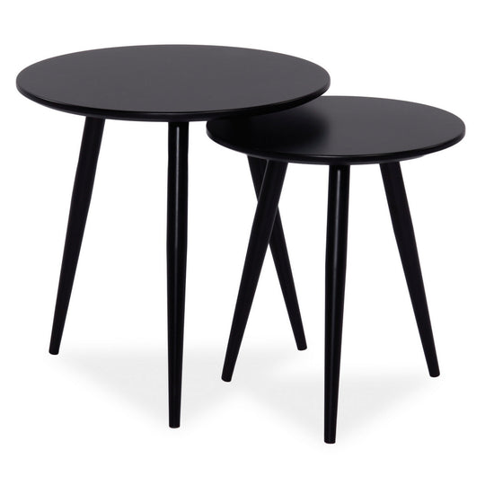 Mese living negre Cleo, metal, 50X50