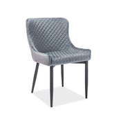 Scaun COLIN B, gri, 51x45x84