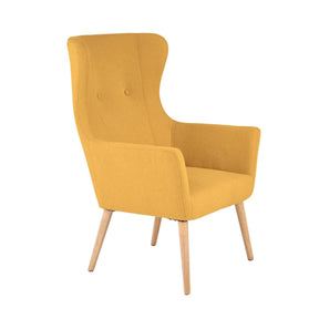Scaun scandinav galben mustar Cotto, 76X73X99 CM - ACAJU 