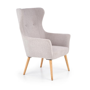 Scaun scandinav tapitat Cotto, gri deschis, 73X76X99 CM