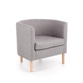 Fotoliu CLUBBY, gri, 66x58x64x41 cm