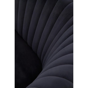 Fotoliu CROWN, negru/auriu, 78x72x80x45 cm