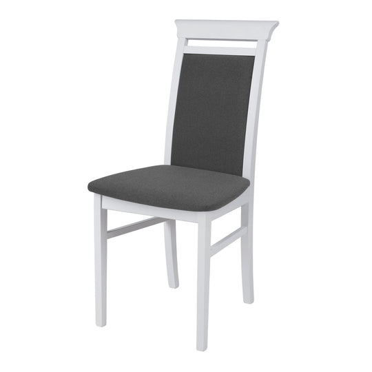 Scaun Idento, gri/alb, stofa/lemn, 44x57x95 cm