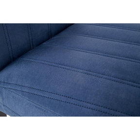 Scaun DIEGO 2, negru/albastru, 47x59x99 cm