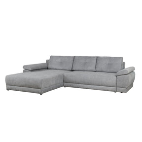 Coltar extensibil universal EVEREST, cu lada depozitare, gri-Primo 88, 308x213x90 cm
