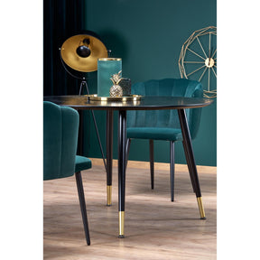 Scaun tapitat K386, verde, 60x58x84 cm