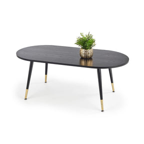 Masuta de cafea EMBOSA negru/auriu, 120x60x47 cm