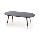 Masuta de cafea EMBOSA negru/auriu, 120x60x47 cm