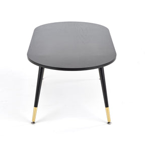 Masuta de cafea EMBOSA negru/auriu, 120x60x47 cm