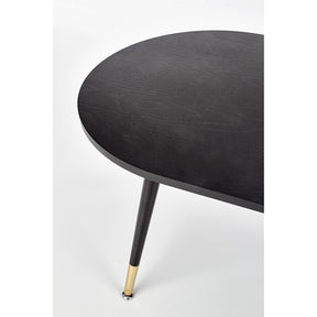 Masuta de cafea EMBOSA negru/auriu, 120x60x47 cm