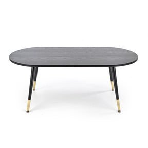 Masuta de cafea EMBOSA negru/auriu, 120x60x47 cm