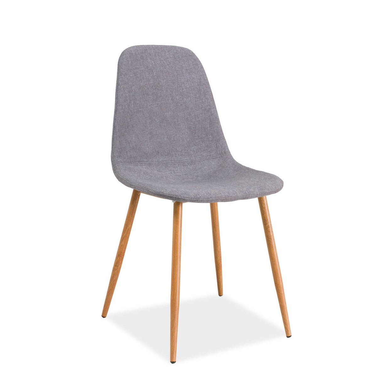 Scaun FOX, stejar/gri, 46x44x86