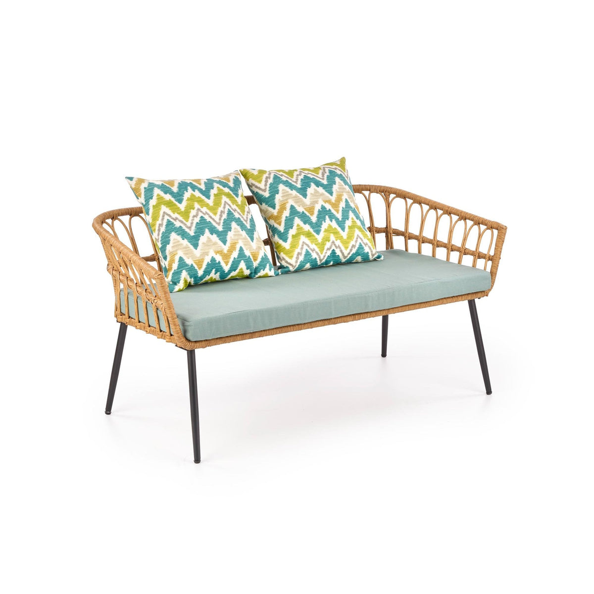 Banca GARDENA 2S, stejar/gri, 140x68x71 cm.