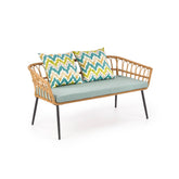 Banca GARDENA 2S, stejar/gri, 140x68x71 cm.