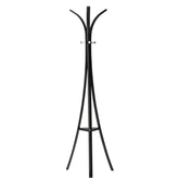 Cuier hol vertical negru Gent, structura metal, H180 CM