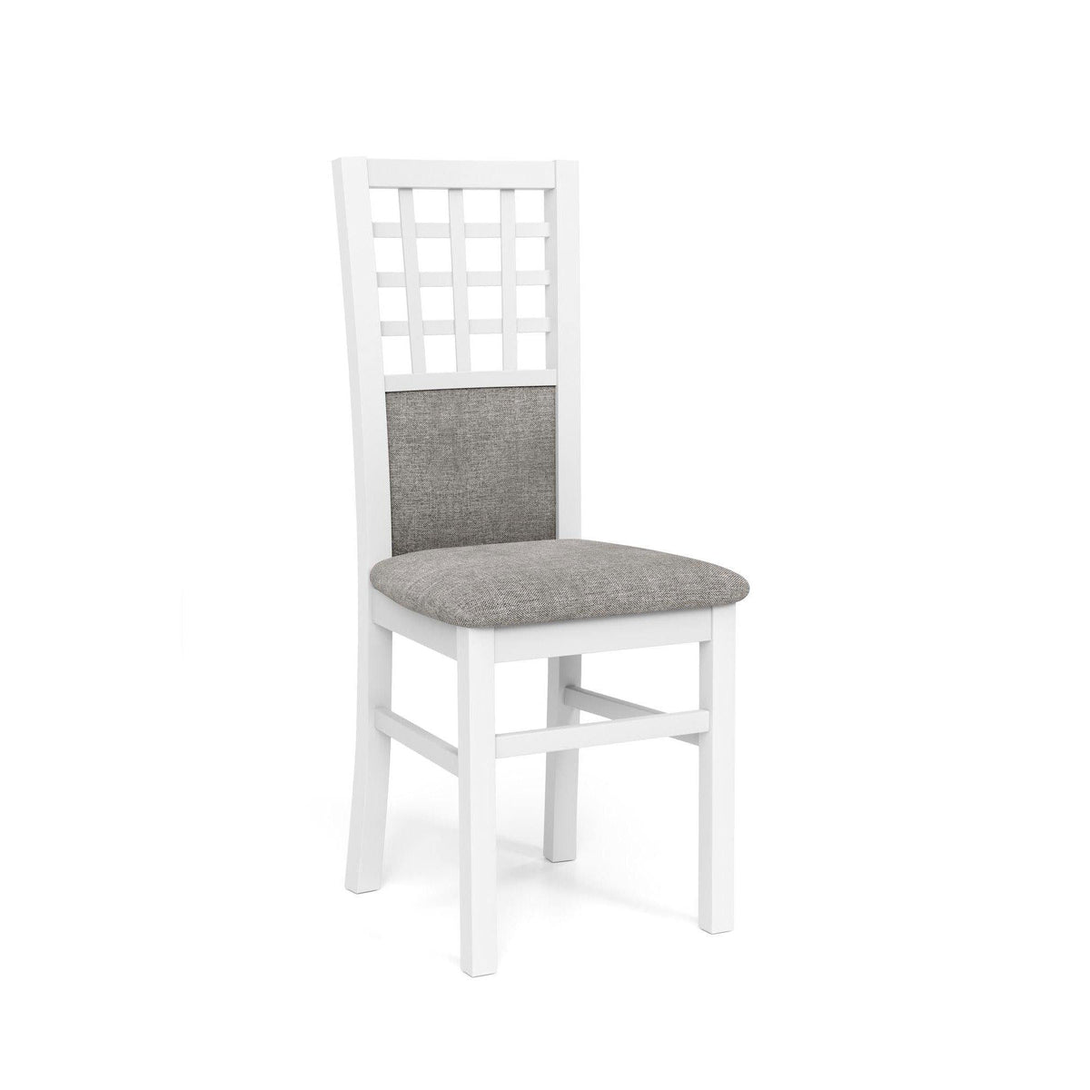 Scaun alb lemn masiv Gerard 3, 44X43X96 CM - ACAJU 
