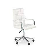 Scaun directorial copii Gonzo 2, alb, 53X46X98/110 CM.