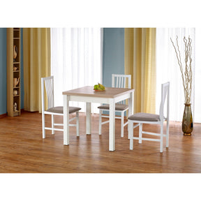 Masa clasica stejar sonoma-alb Gracjan, 80/160X80X76 CM