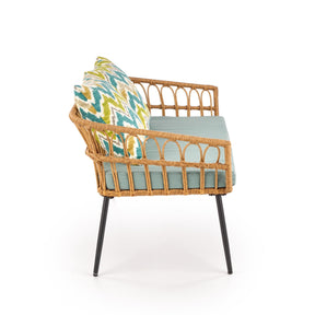 Banca GARDENA 2S, stejar/gri, 140x68x71 cm.