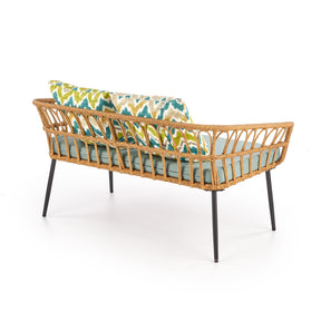 Banca GARDENA 2S, stejar/gri, 140x68x71 cm.