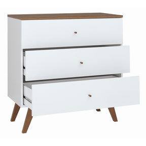 Comoda 3 sertare lemn Heda, 85X40,5X90 cm