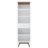 Biblioteca sufragerie alba Heda, 56X40,5X194,5 CM