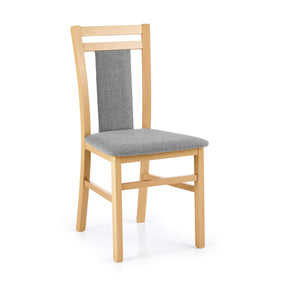 Scaun HUBERT 8, gri/stejar honey, 45X51X90 CM