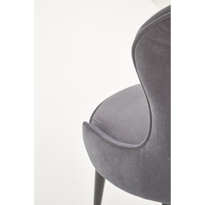 Scaun tapitat K366, gri, 52x58x92 cm
