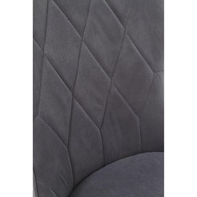 Scaun tapitat K366, gri, 52x58x92 cm