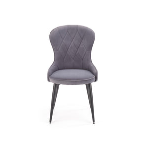 Scaun tapitat K366, gri, 52x58x92 cm