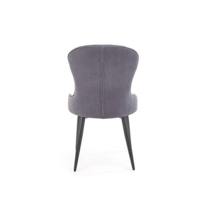 Scaun tapitat K366, gri, 52x58x92 cm