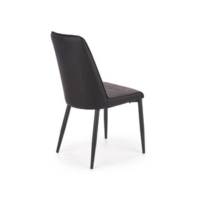 Scaun tapitat K368, gri inchis, 45x58x92 cm