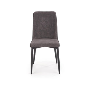 Scaun tapitat K368, gri inchis, 45x58x92 cm