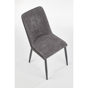 Scaun tapitat K368, gri inchis, 45x58x92 cm