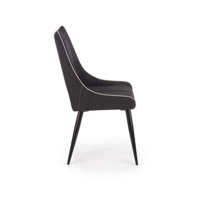 Scaun tapitat K369, gri inchis, 48x58x92 cm