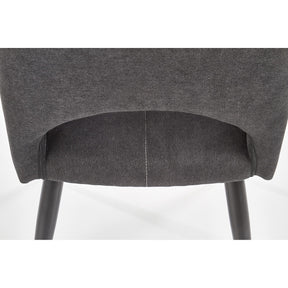 Scaun tapitat K369, gri inchis, 48x58x92 cm