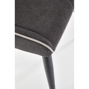 Scaun tapitat K369, gri inchis, 48x58x92 cm