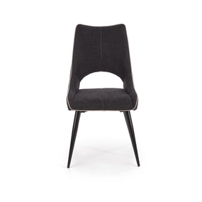 Scaun tapitat K369, gri inchis, 48x58x92 cm