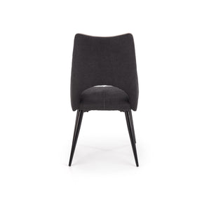 Scaun tapitat K369, gri inchis, 48x58x92 cm
