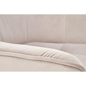 Scaun tapitat K377, bej, 60x62x81 cm