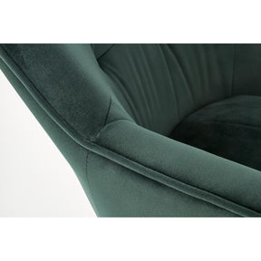 Scaun tapitat K377, verde, 60x62x81 cm