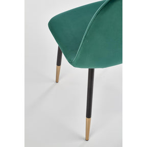 Scaun tapitat K379, verde, 45x48x88 cm