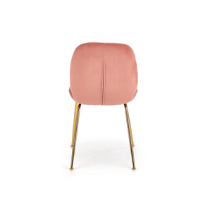 Scaun tapitat K381, roz, 48x58x88 cm