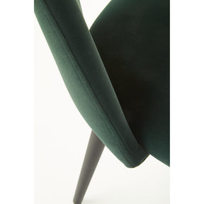 Scaun tapitat K384, verde, 54x57x84 cm