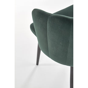 Scaun tapitat K386, verde, 60x58x84 cm