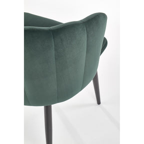 Scaun tapitat K386, verde, 60x58x84 cm