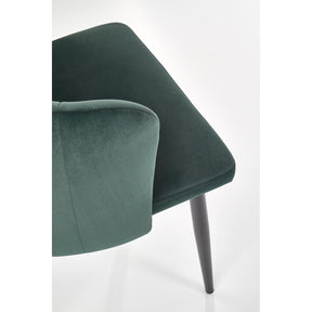 Scaun tapitat K386, verde, 60x58x84 cm