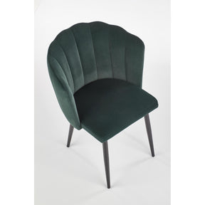 Scaun tapitat K386, verde, 60x58x84 cm